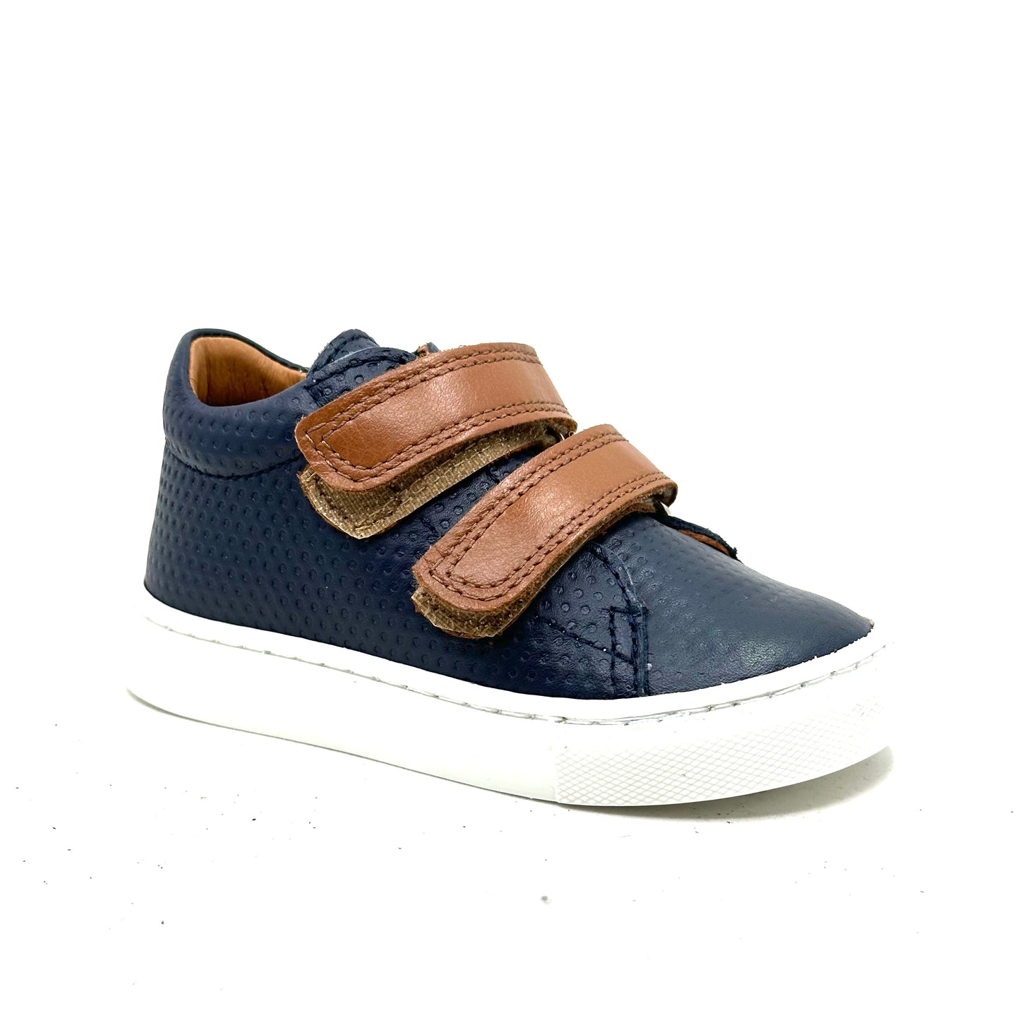 Atlanta Mocassin Navy Double Velcro Sneaker