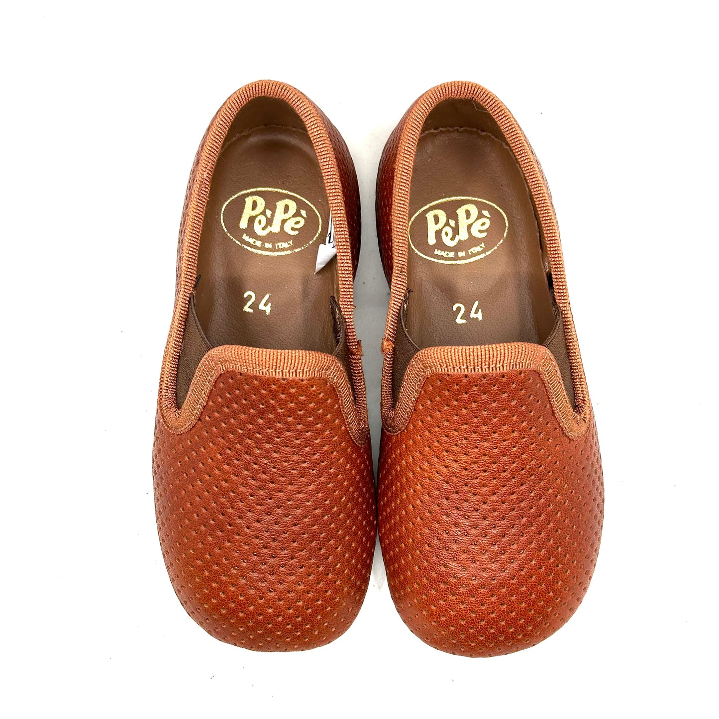 Pepe Chestnut Perforated Slip-On Loafer