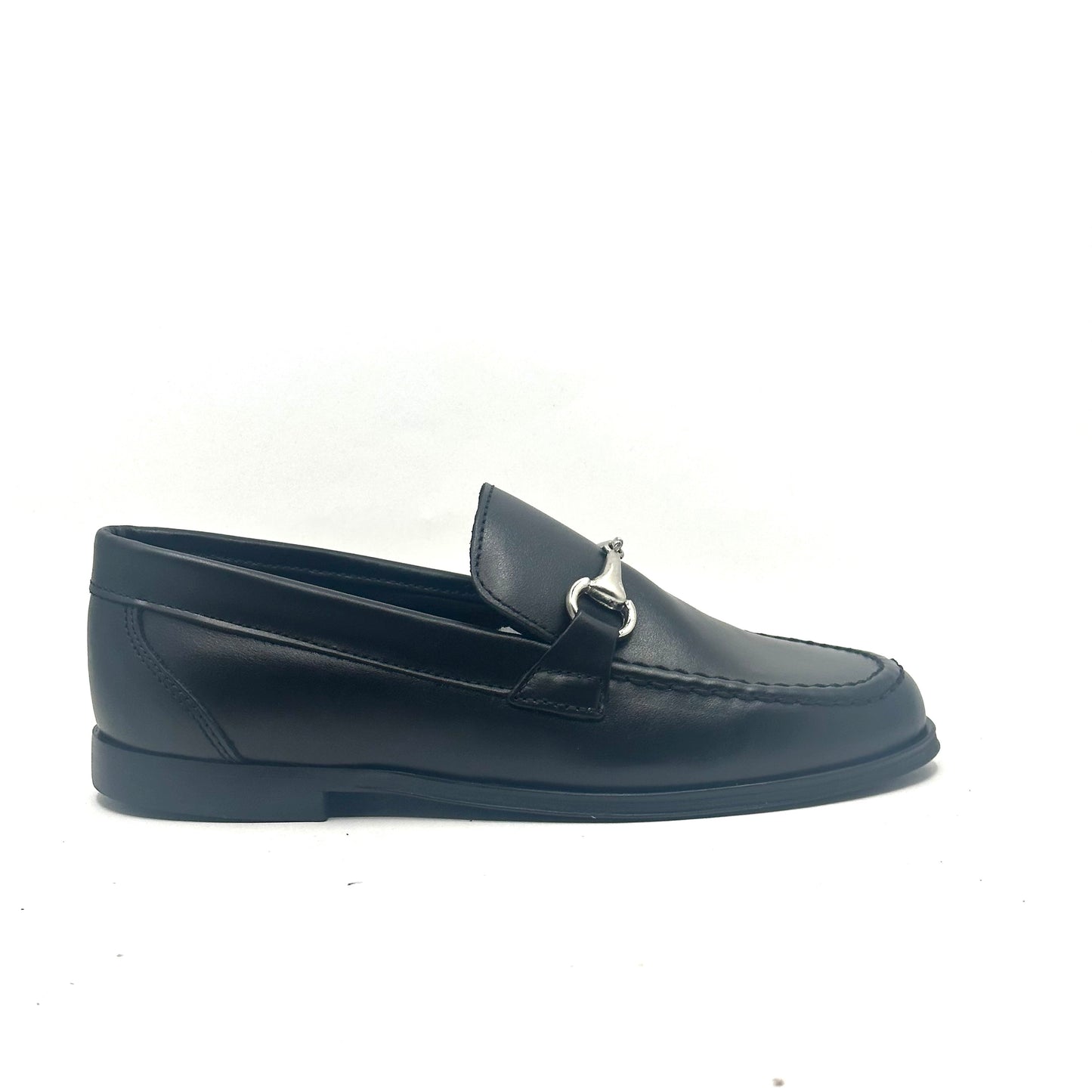 Jolee Black Leather Buckle Dress Shoe