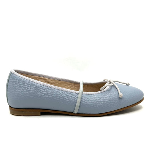 Blublonc Blue Elastic Ballet Flat