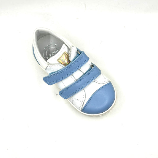 Beberlis Blue Light and White Baby Sneaker