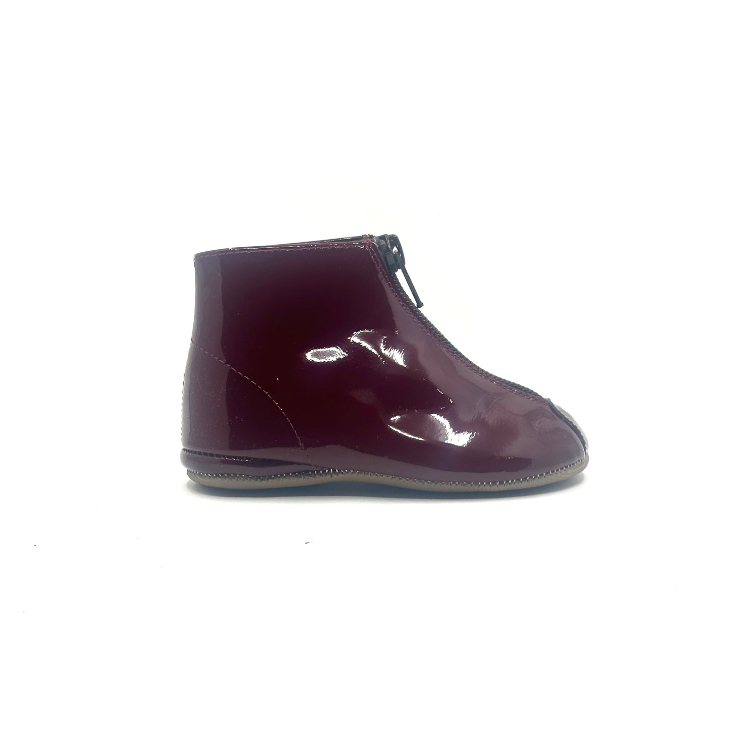 Pepe Burgundy Patent Bootie