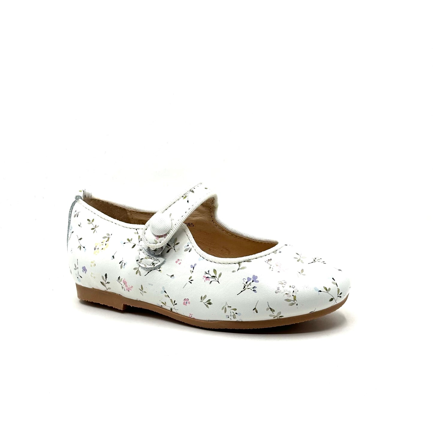 Perroquet White Floral Mary Jane