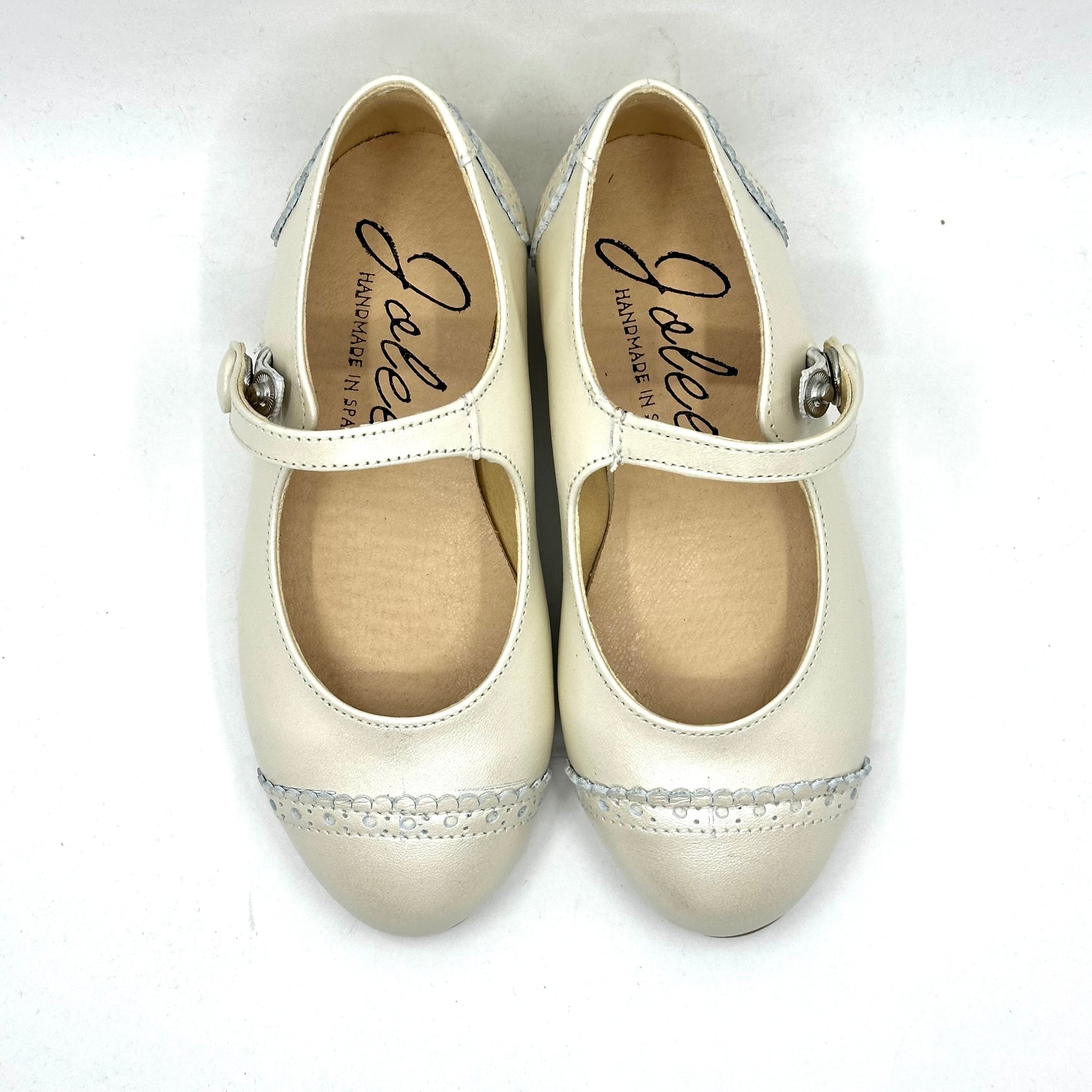 Jolee Cream Scalloped Mary Jane Sole mates Jolee Cream Scalloped Mary Jane Sole mates