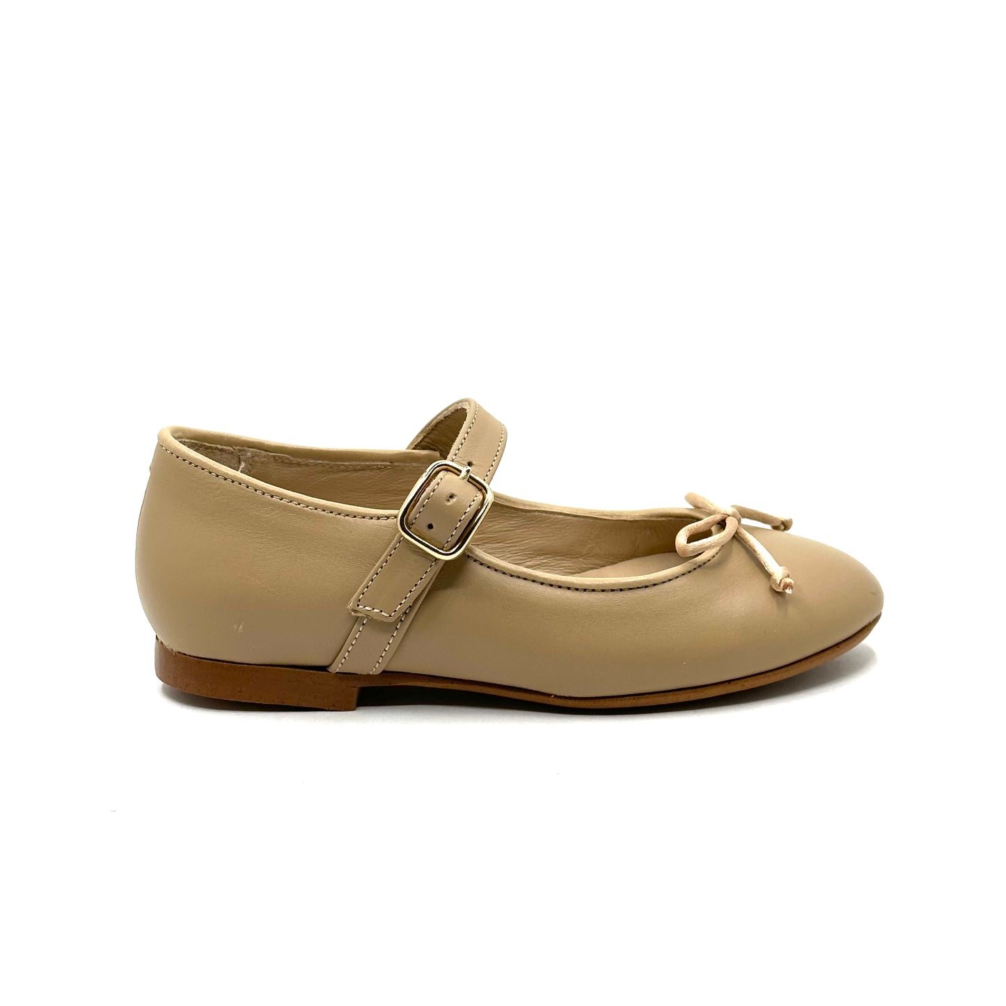 Blublonc Taupe Mary Jane with Bow