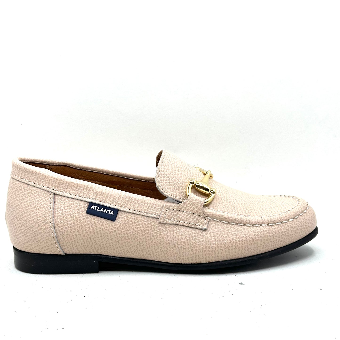 Atlanta Mocassin Teresa Natural Pink Buckle Loafer