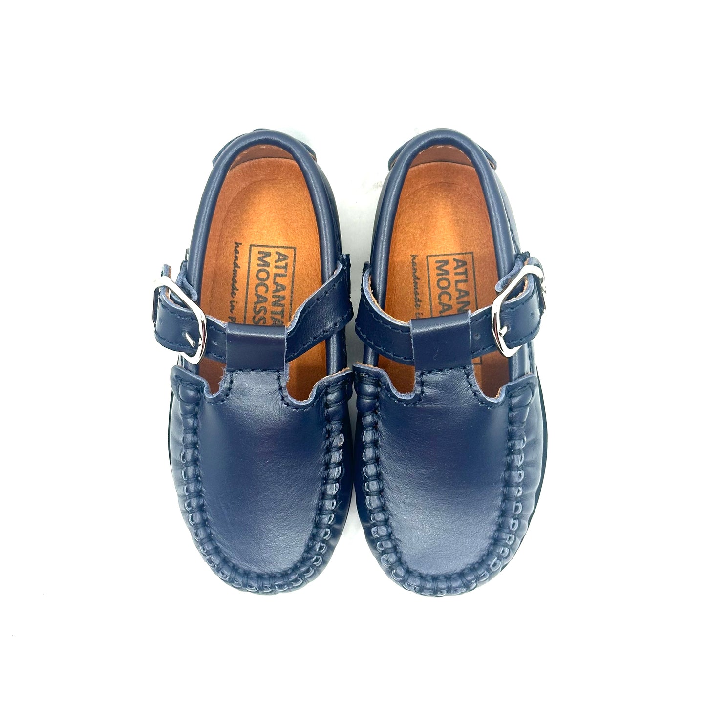 Atlanta Mocassin Navy Smooth T-Walker