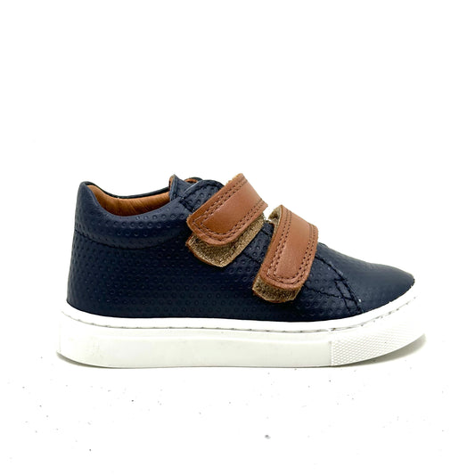 Atlanta Mocassin Navy Double Velcro Sneaker