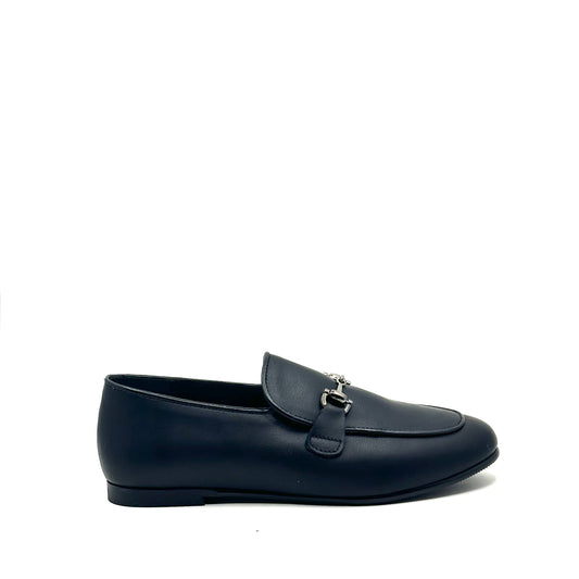 Blublonc Black Smooth Leather Chaim Dress Shoe