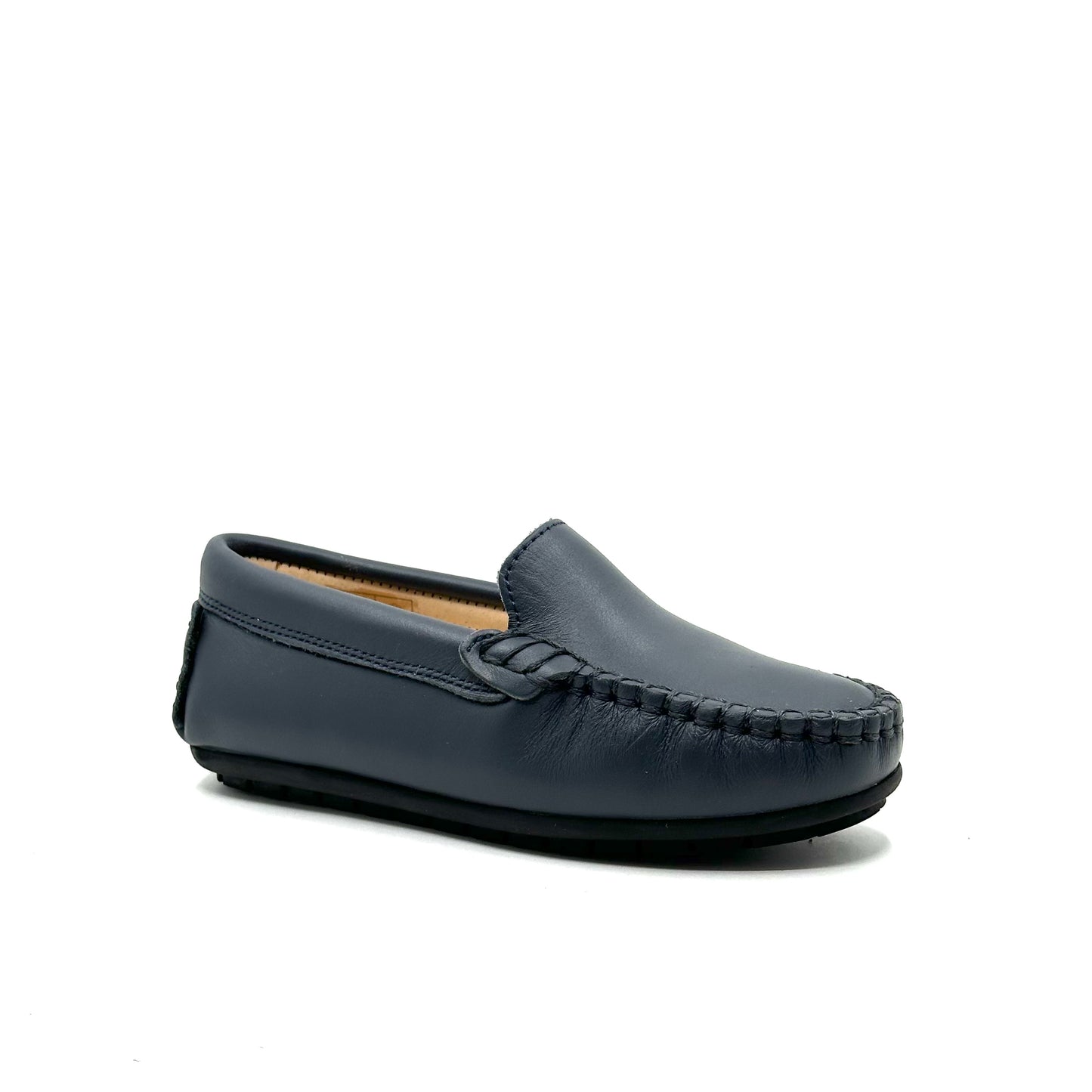 Perroquet Navy Leather Loafer