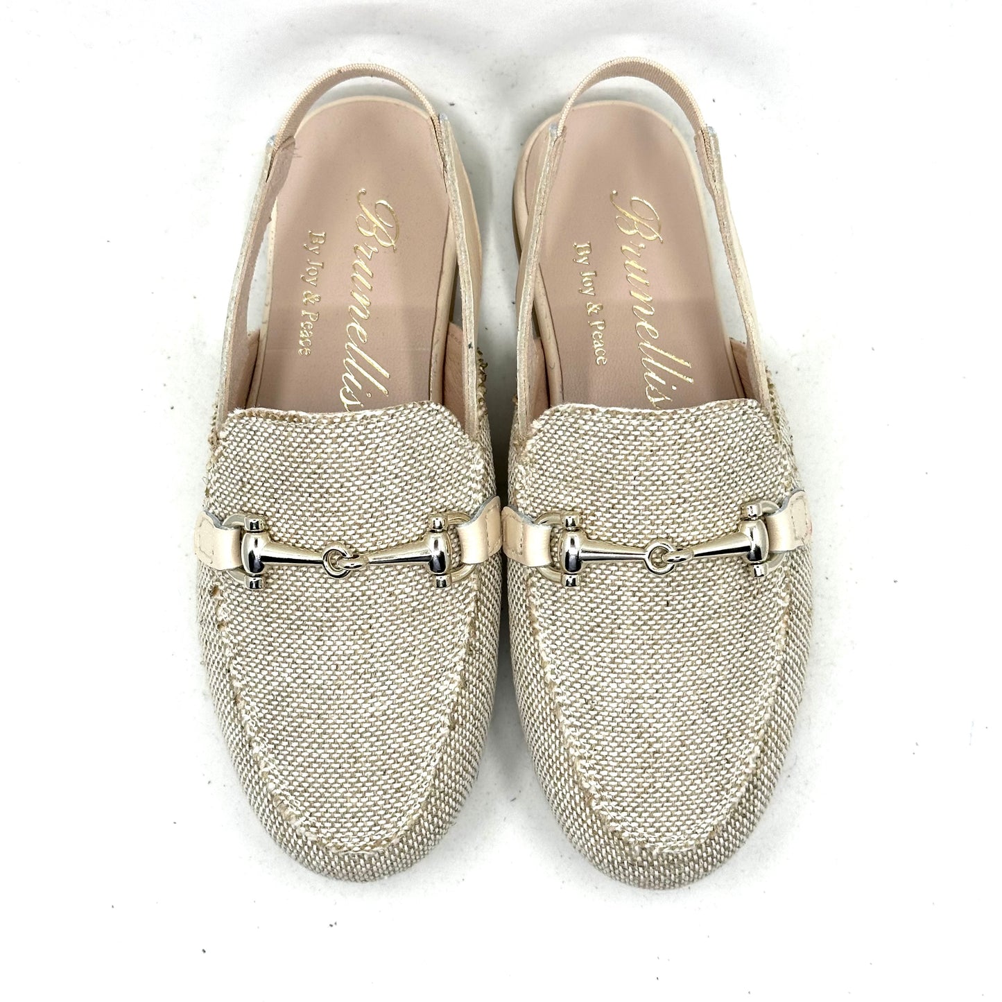 Brunellis Linen Beige  Slingback