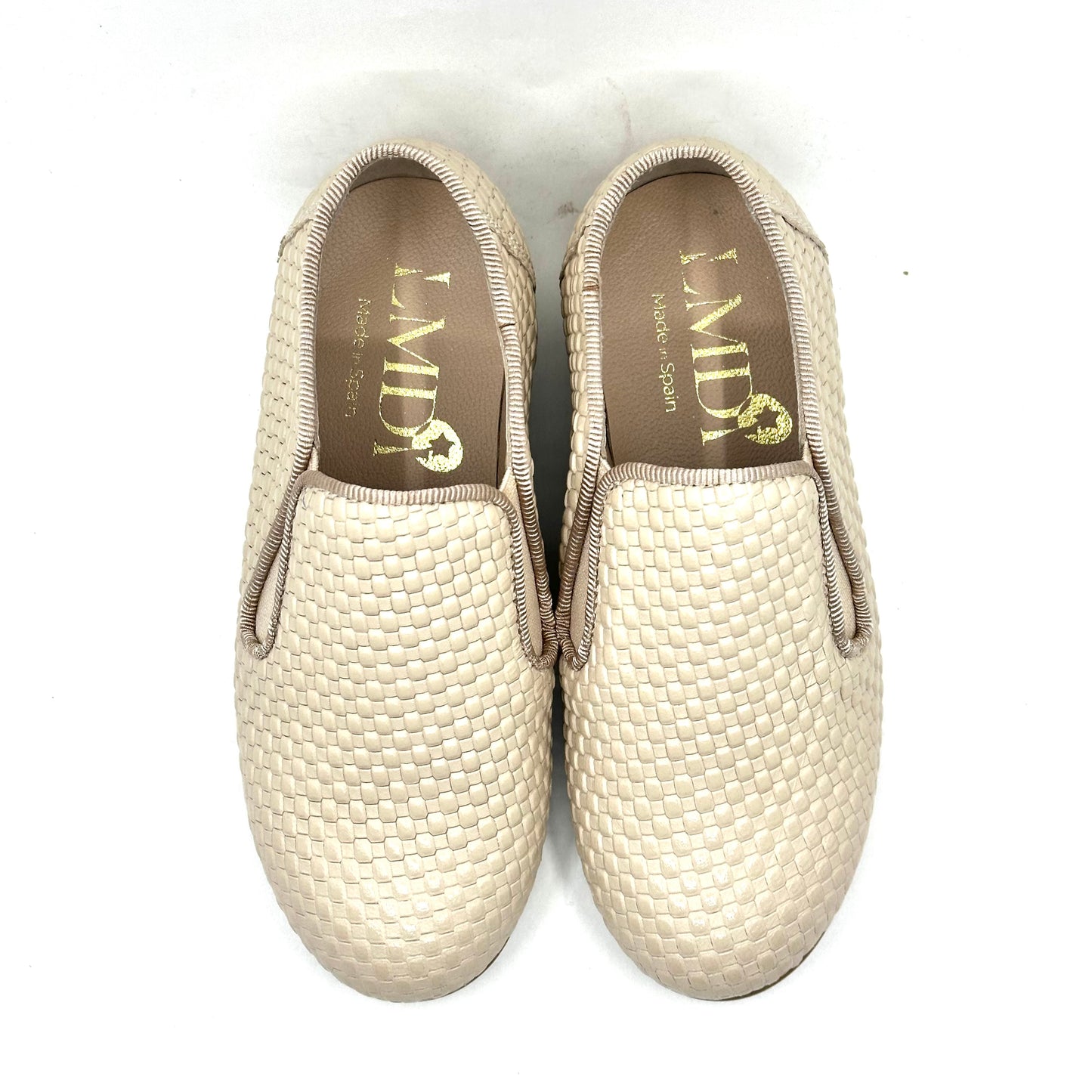 LMDI Beige Smoking Loafers