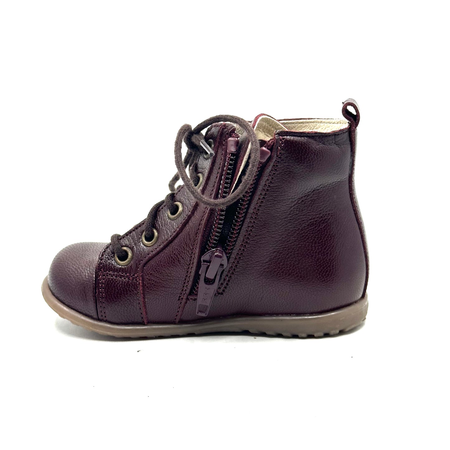 Emel Laced Burgandy Bootie