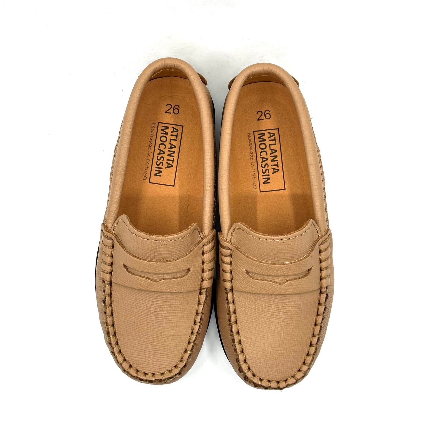 Atlanta Mocassin Beige Safiano Loafer