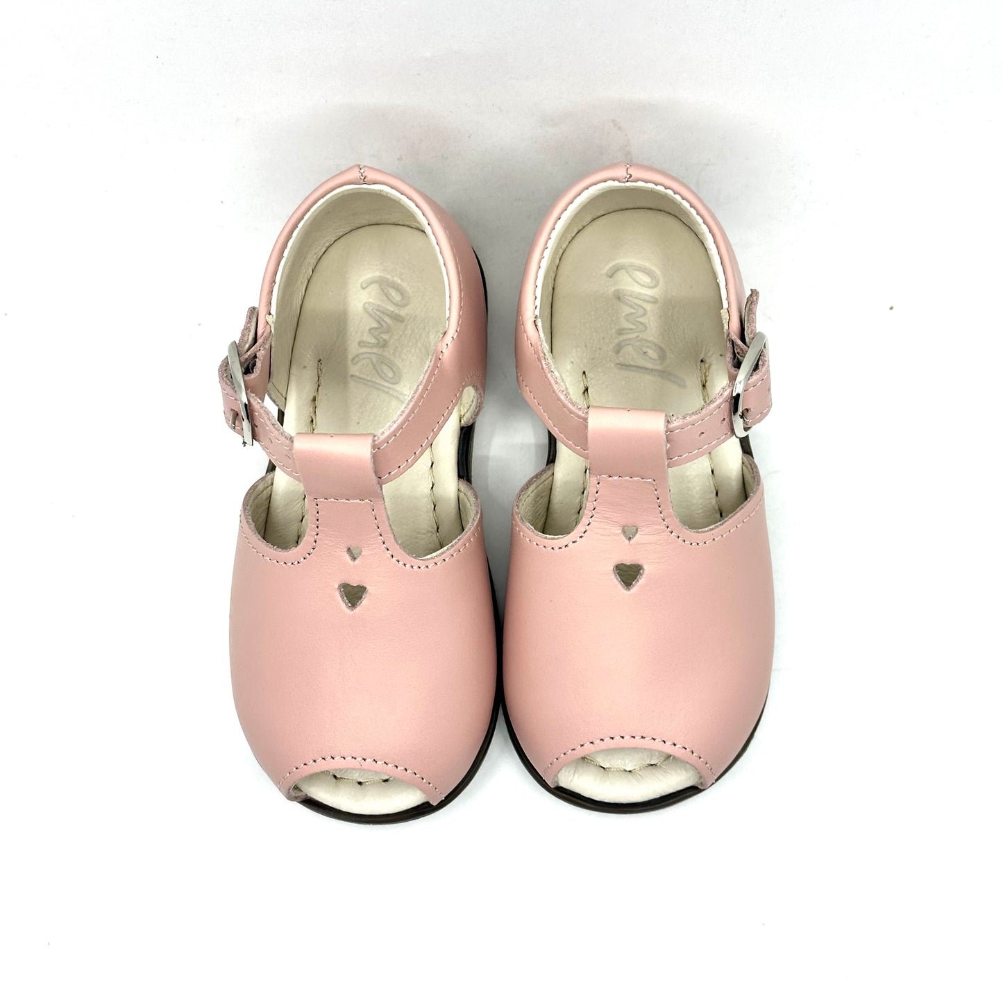 Emel Baby Pink Heart Open Toe Baby Walker