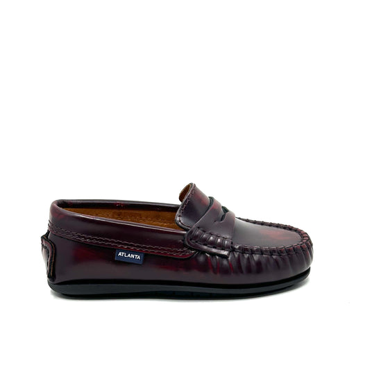 Atlanta Mocassin Polished Burgundy Loafer