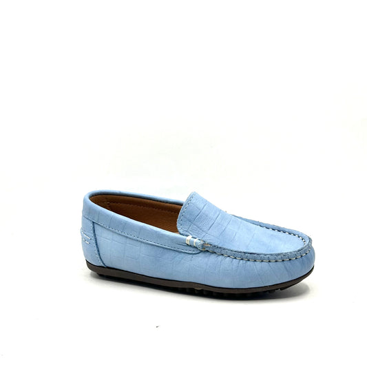 LMDI Textured Sky Blue Loafers