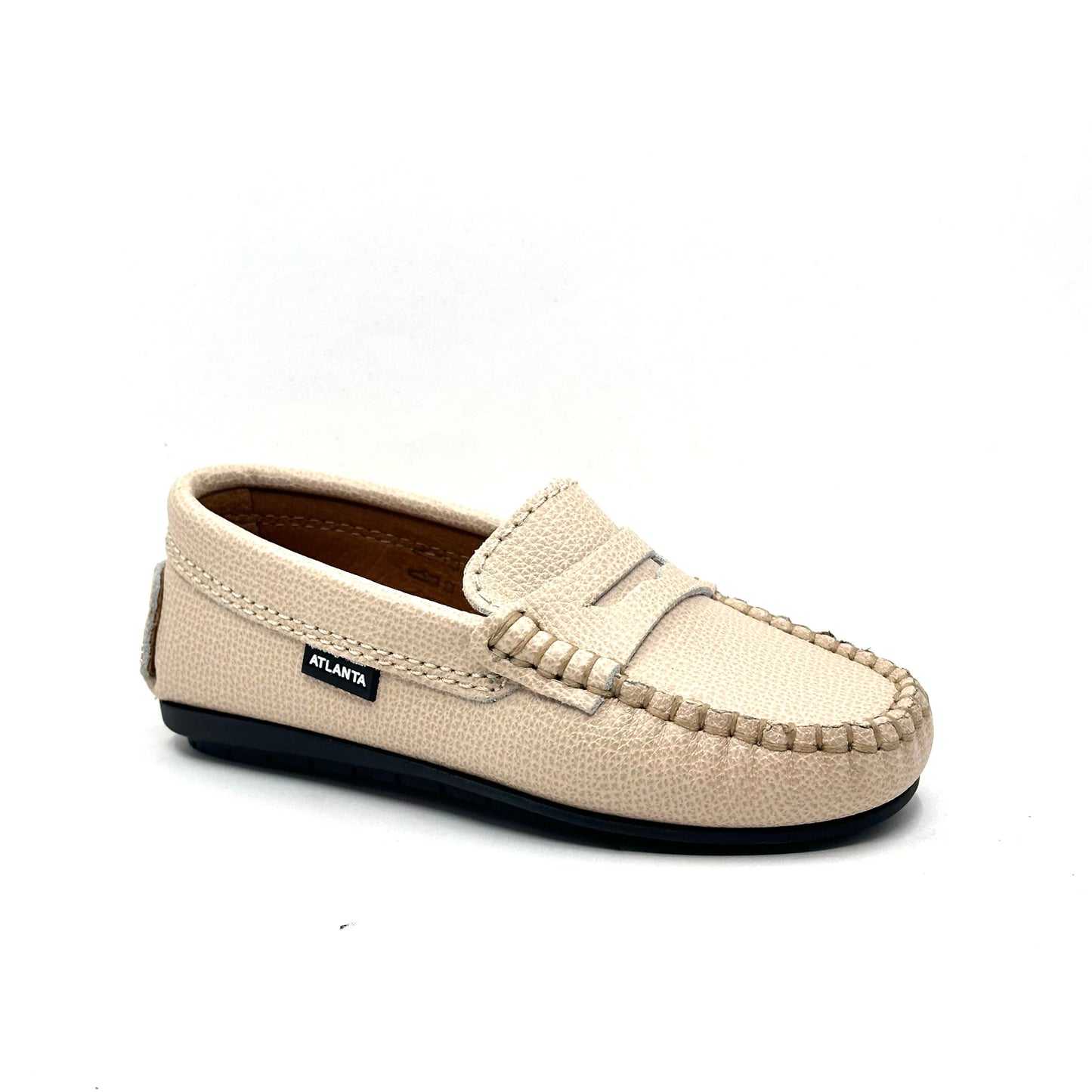 Atlanta Mocassin Natural Little Grainy Loafer