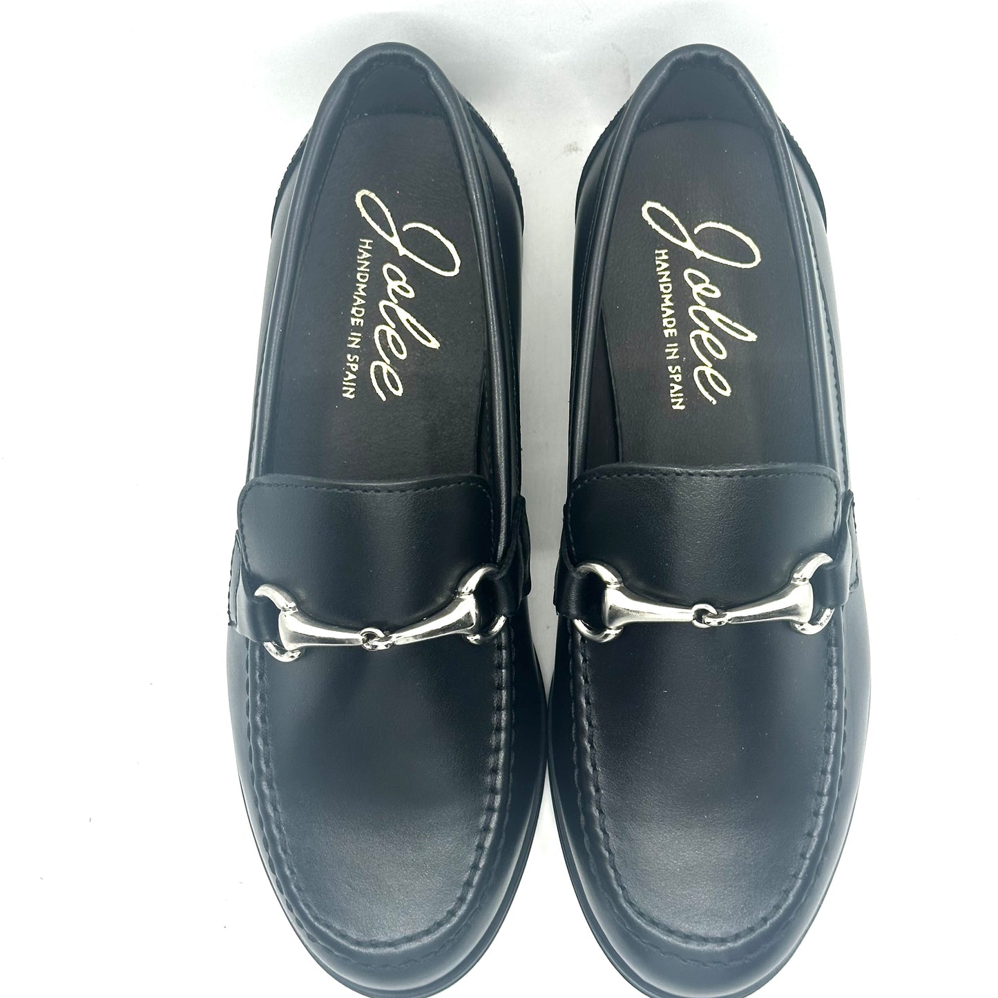 Jolee Black Leather Buckle Dress Shoe