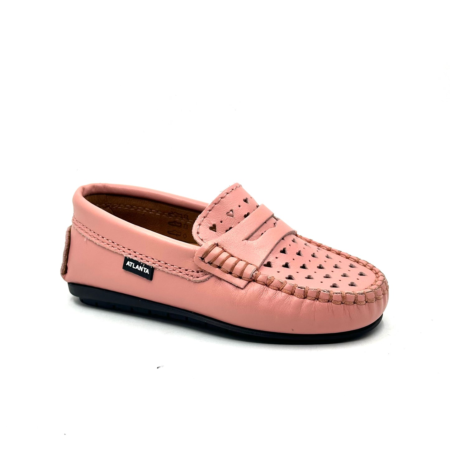 Atlanta Mocassin Perforated Salmon Loafer