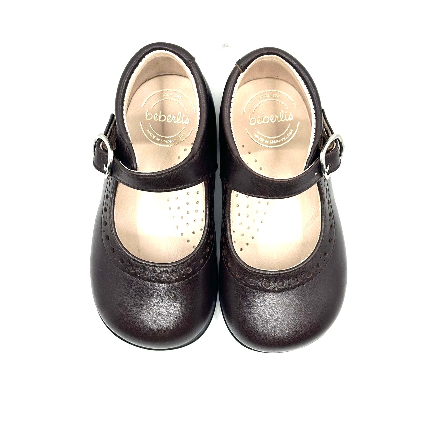 Beberlis Dark Brown Baby Mary Jane