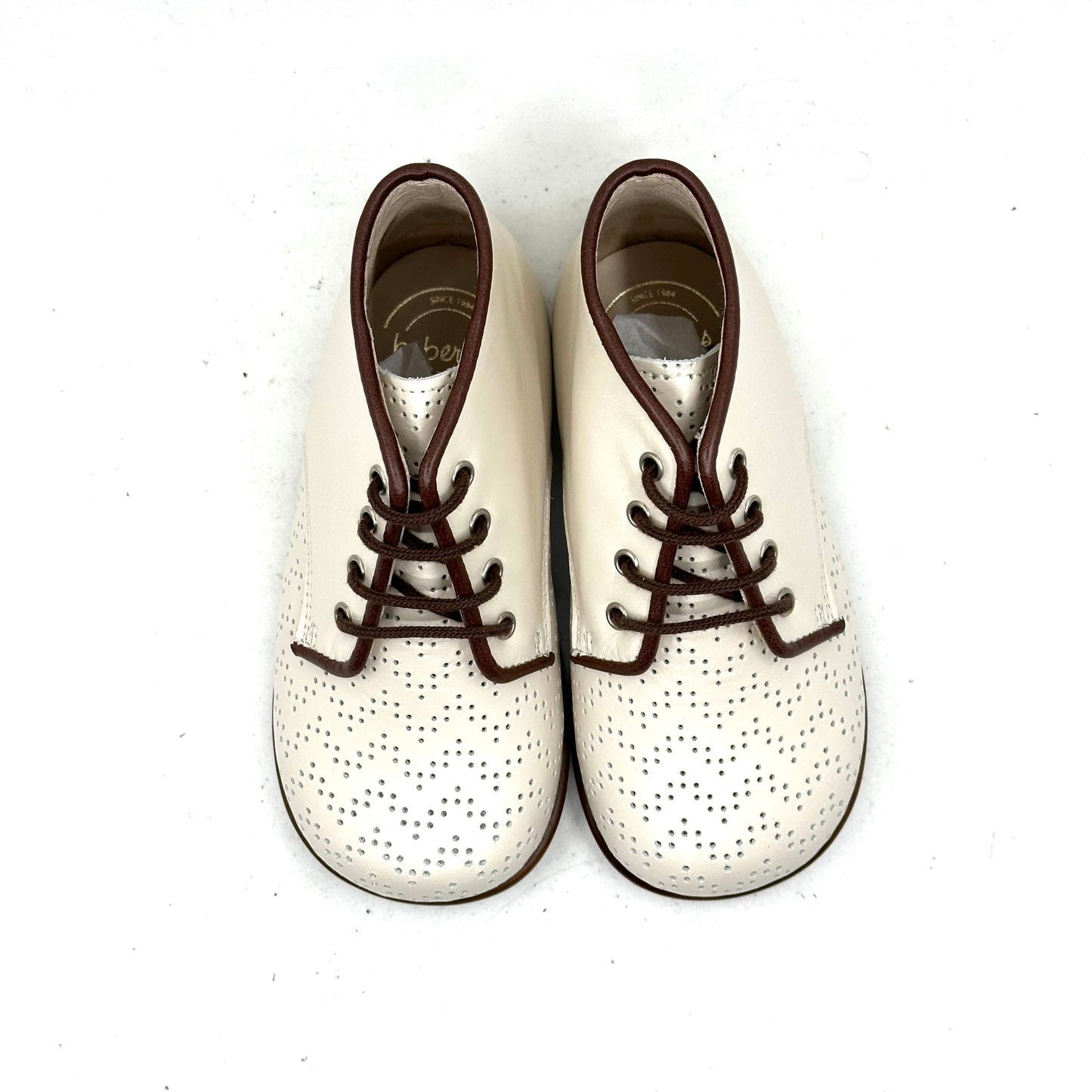 Beberlis Perforated Light Beige Firstwalker