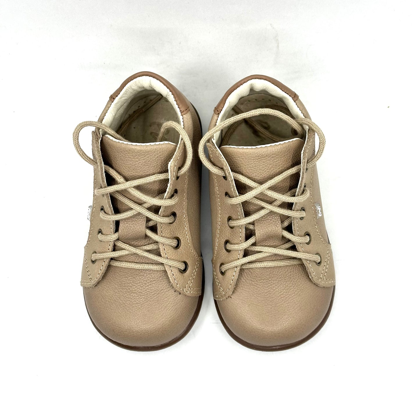 Emel Pebbled Taupe First Walker