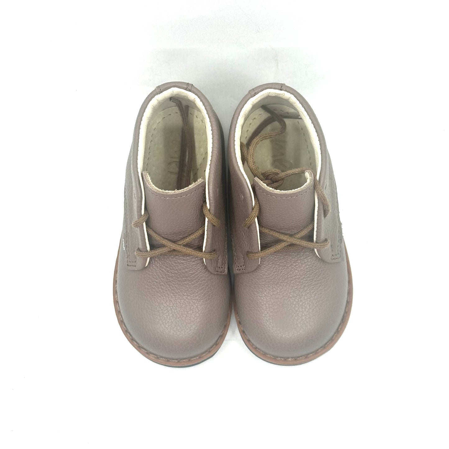 Emel Pebbled Taupe Leather Baby Walker