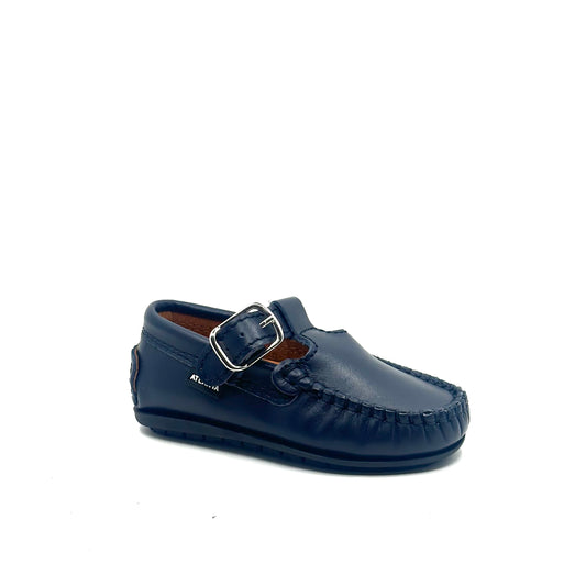 Atlanta Mocassin Navy Smooth T-Walker