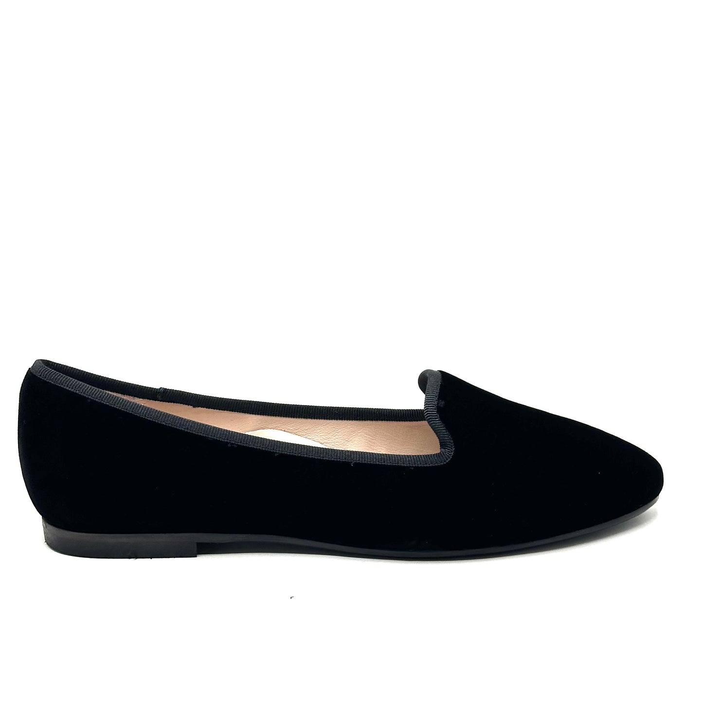 Beberlis Black Velvet Flat