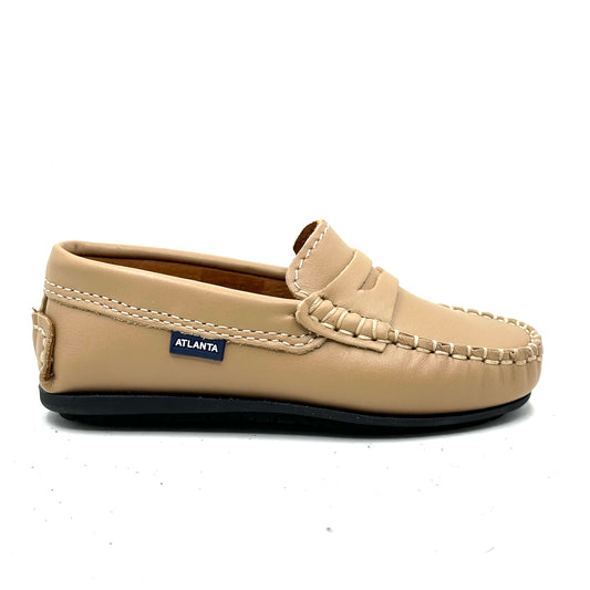 Atlanta Mocassin Beige Smooth Loafer