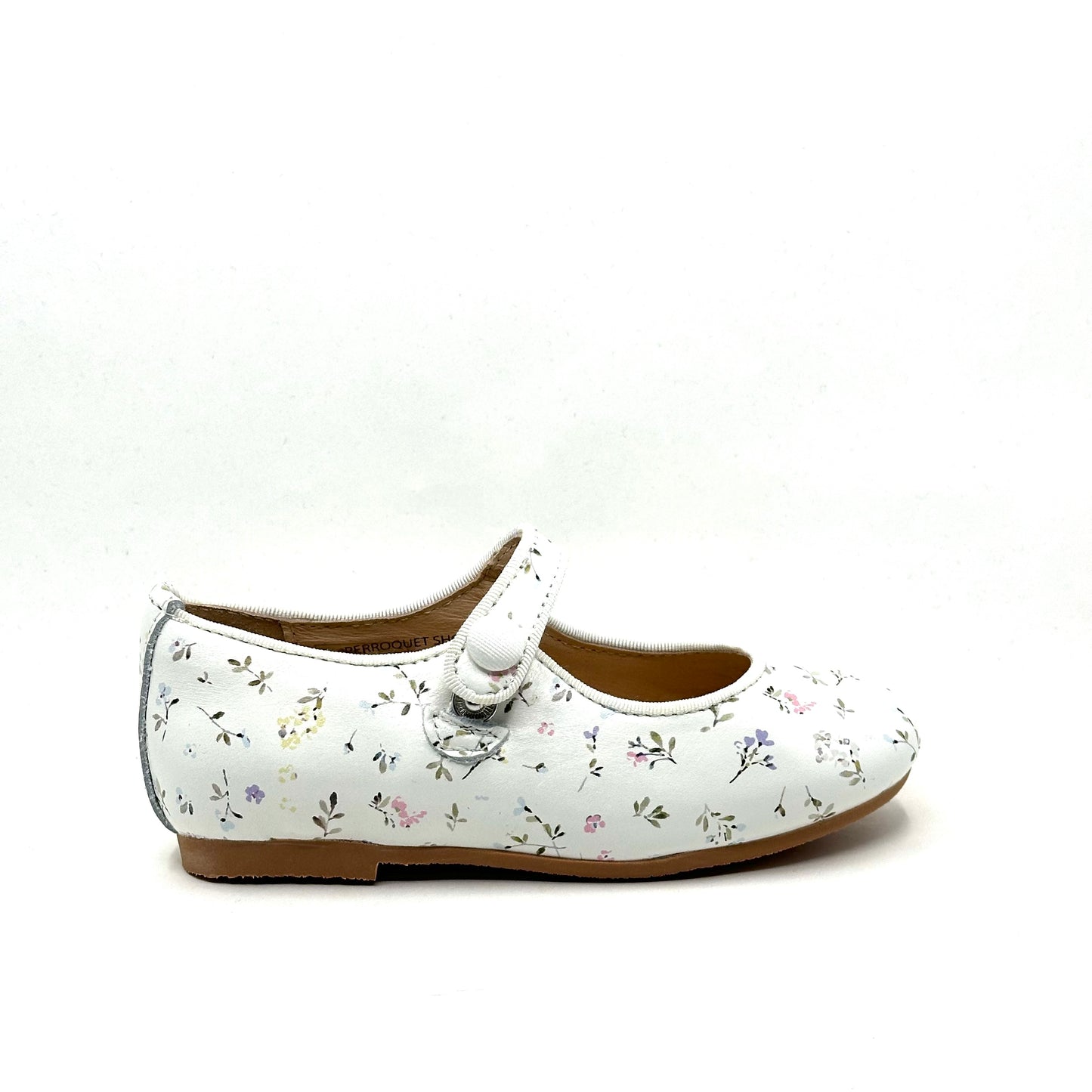 Perroquet White Floral Mary Jane