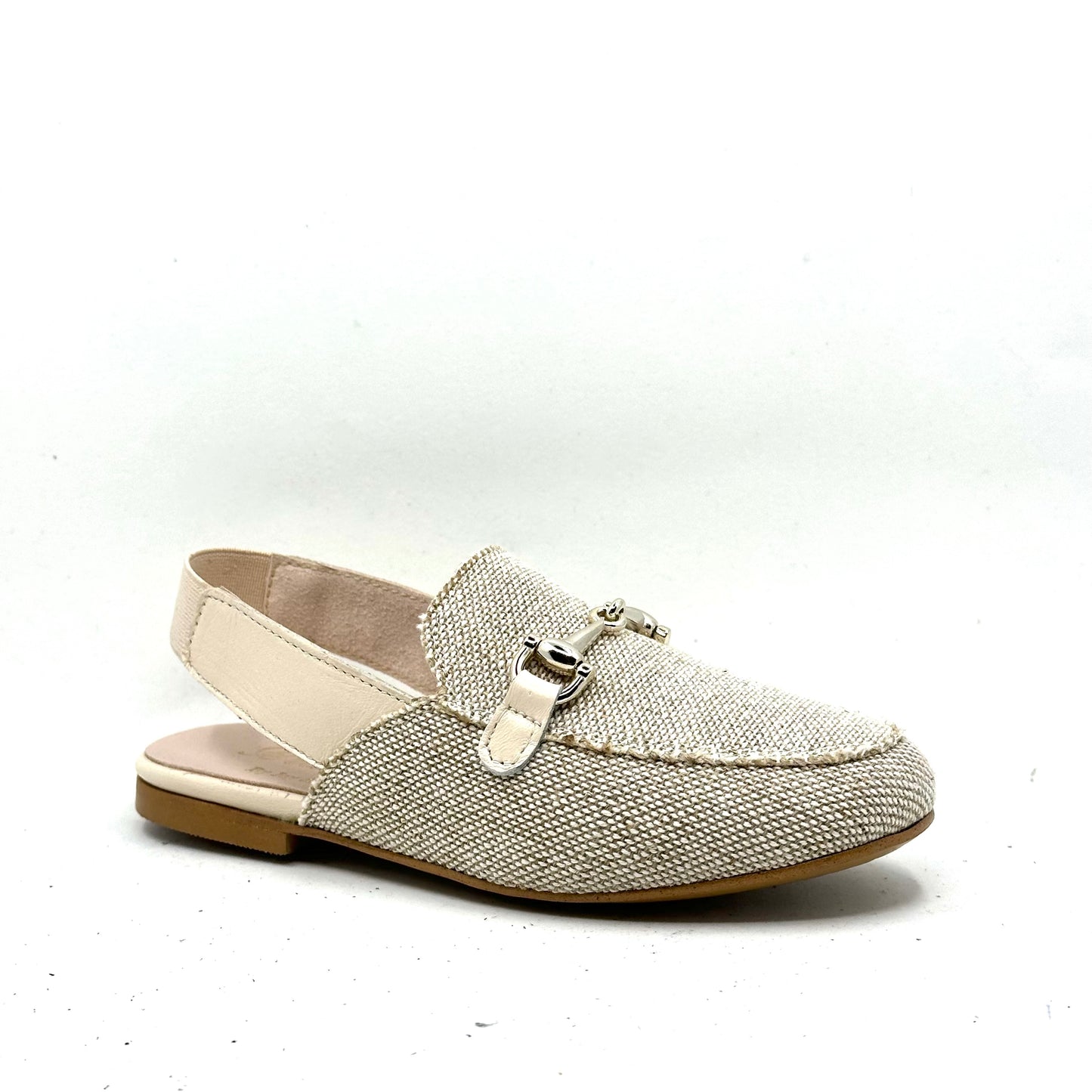 Brunellis Linen Beige  Slingback