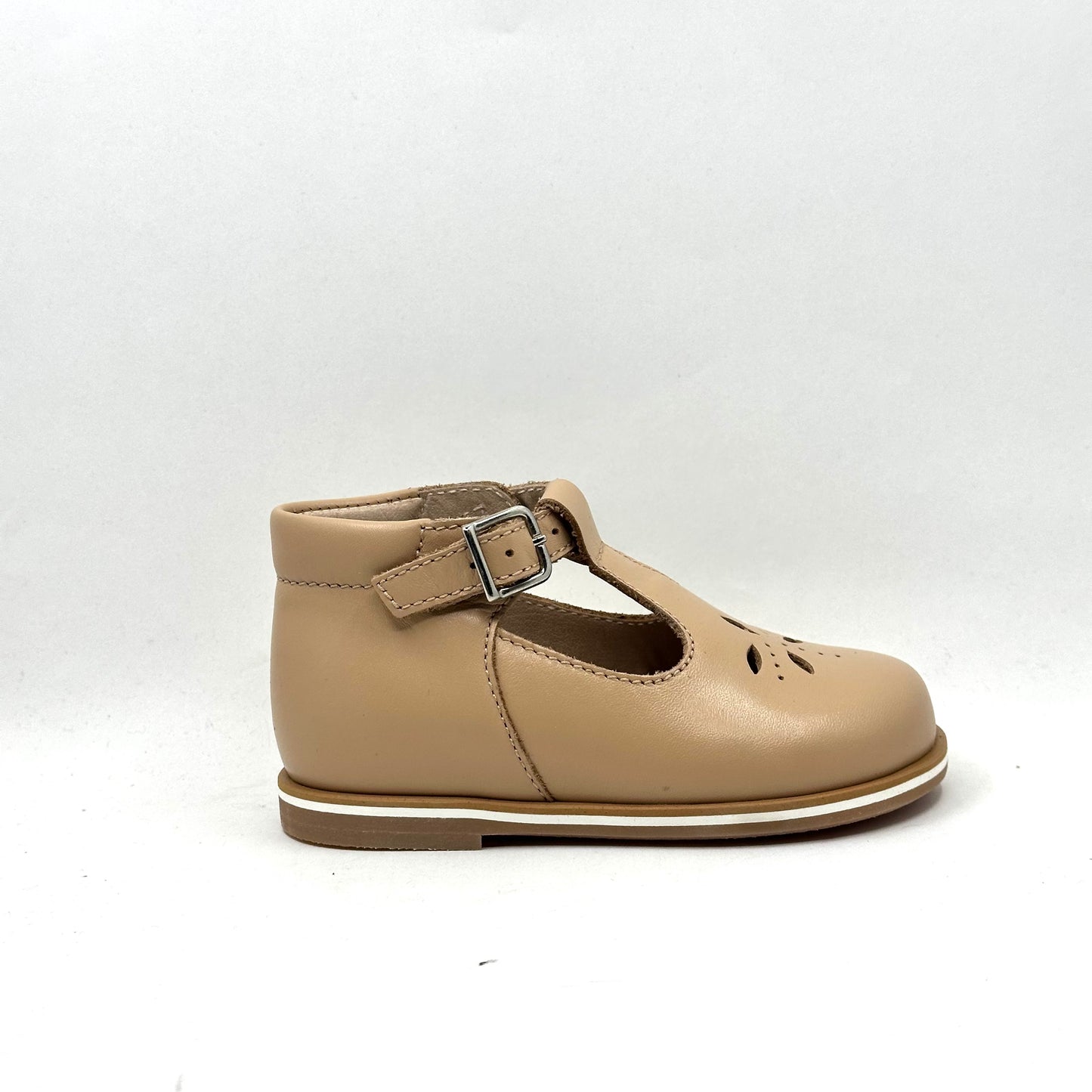 Beberlis Beige T-Strap First Walker