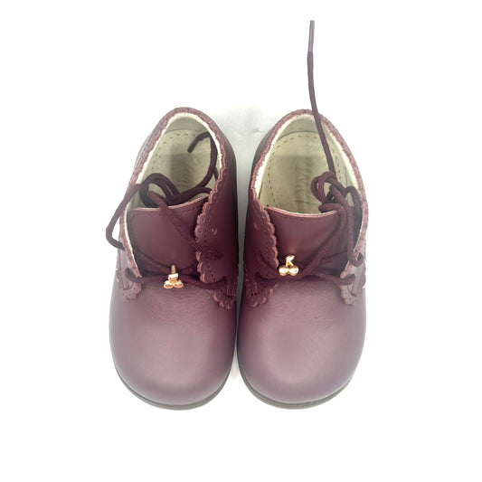 Emel Plum Pink Leather Baby Walker