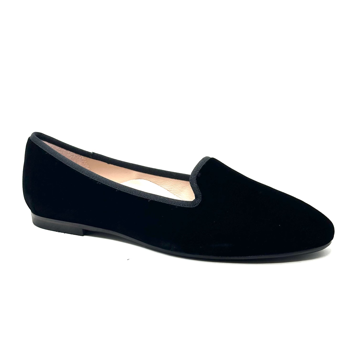 Beberlis Black Velvet Flat