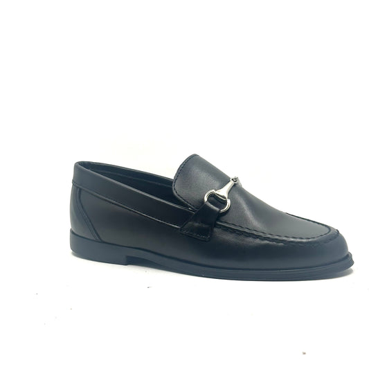 Jolee Black Leather Buckle Dress Shoe