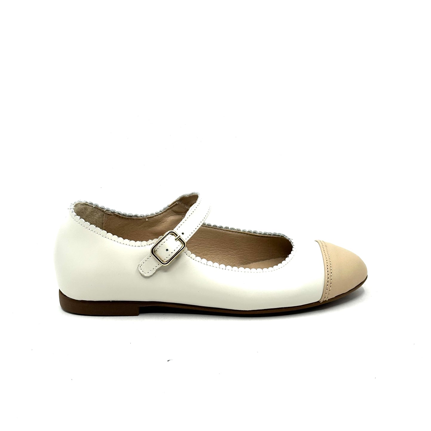 Blublonc Cream And Beige Cap Toe Mary Jane Sole Mates blublonc-cream-and-beige-cap-toe-mary-jane-sole-mates