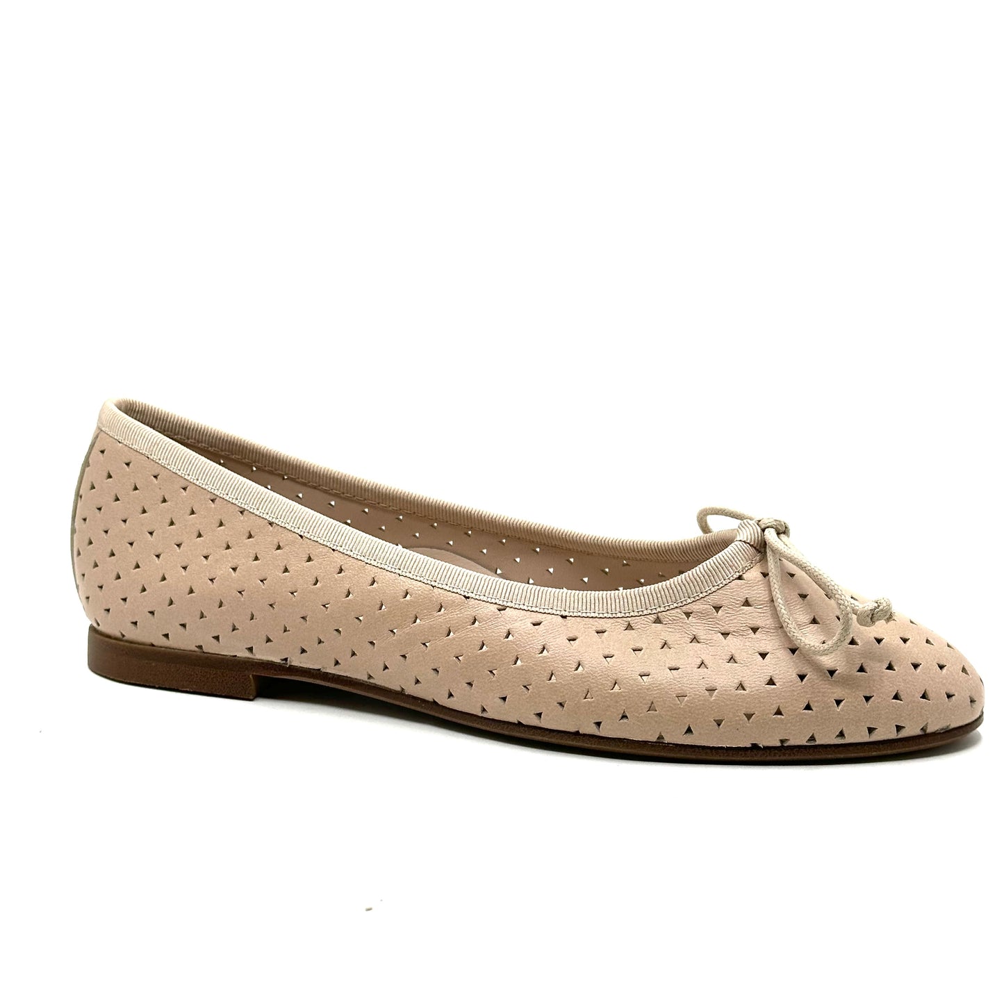 Beberlis Perforated Nude Flat