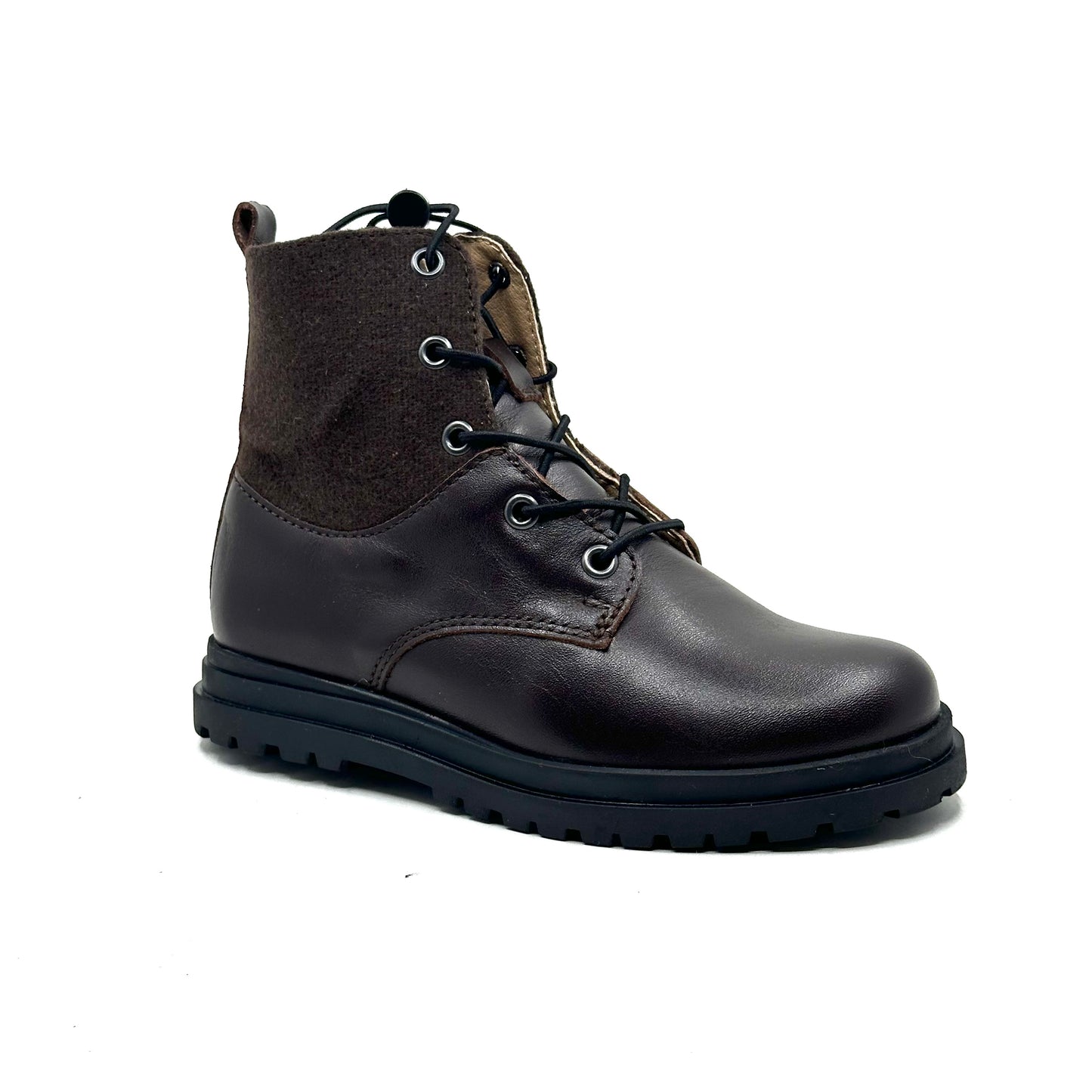 Porte Brown Leather and Seude Boot
