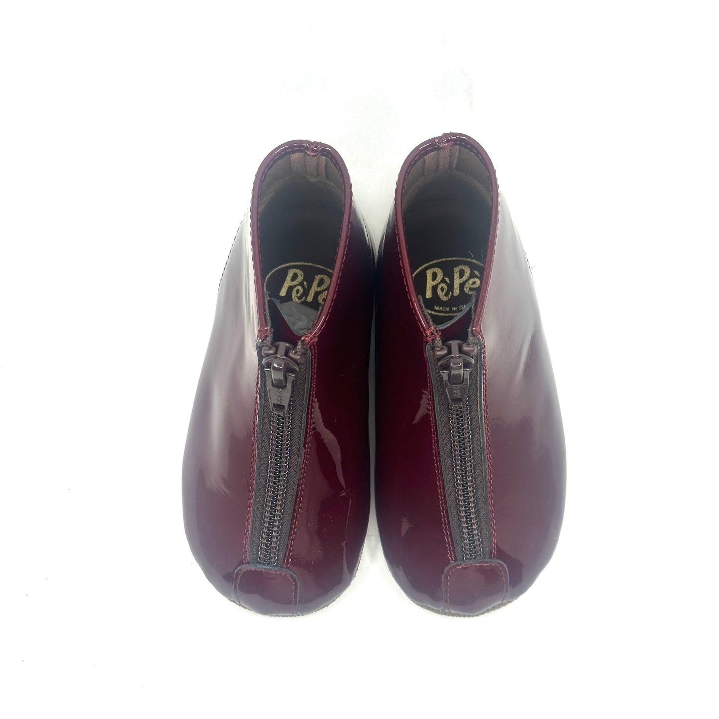 Pepe Burgundy Patent Bootie