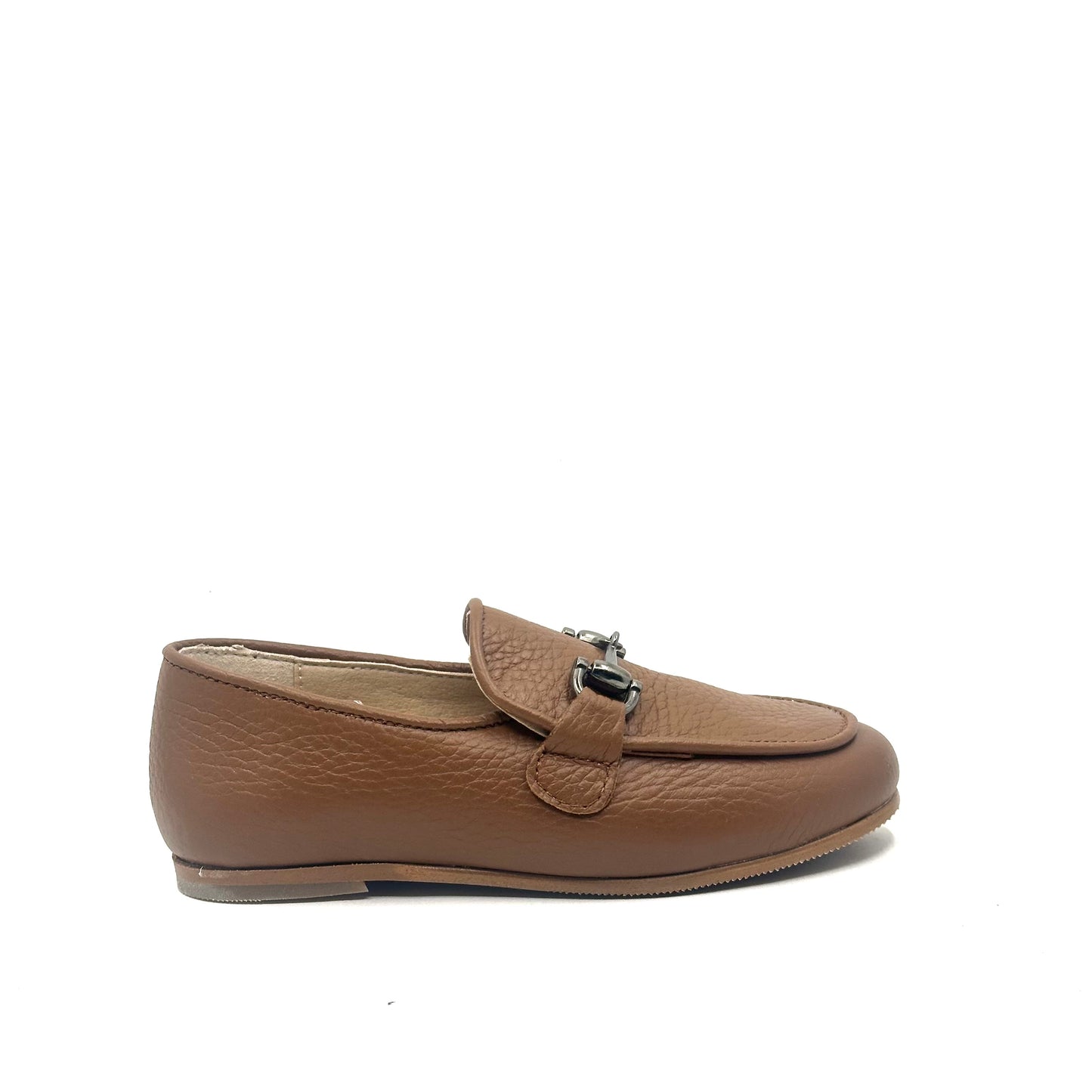 Blublonc Camel Buckle Slip-On Loafer