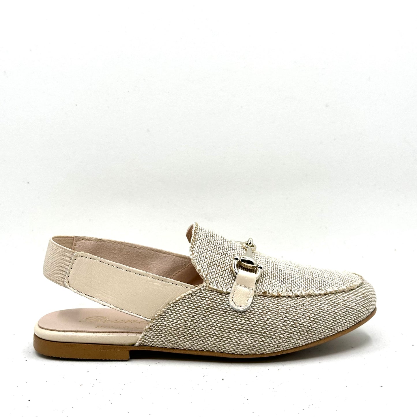 Brunellis Linen Beige  Slingback