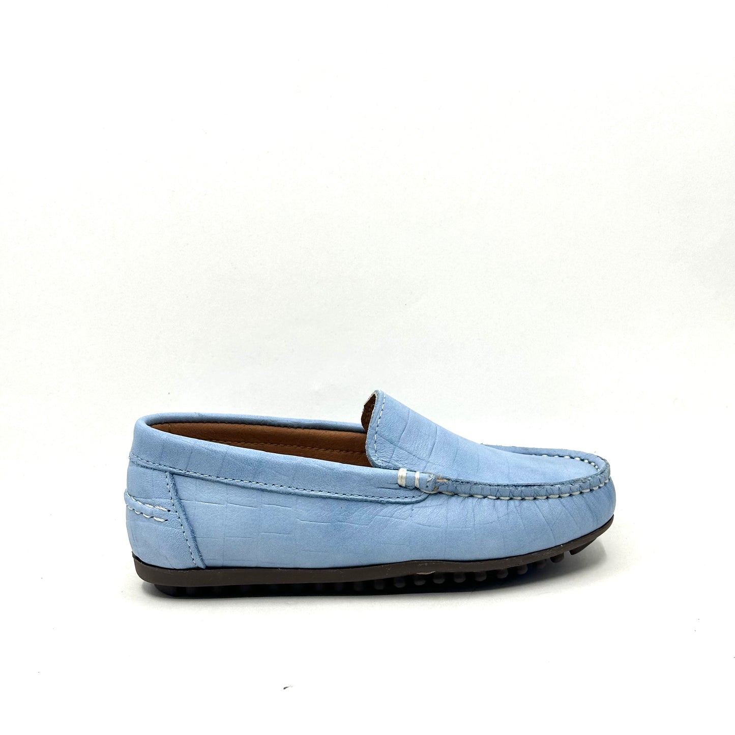 LMDI Textured Sky Blue Loafers
