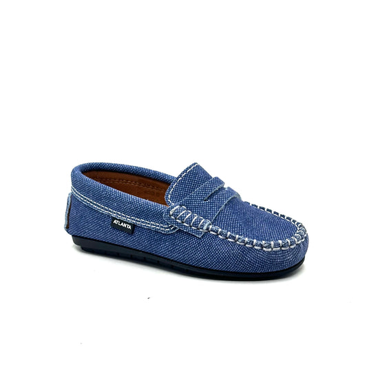 Atlanta Mocassin Blue Denim Loafer
