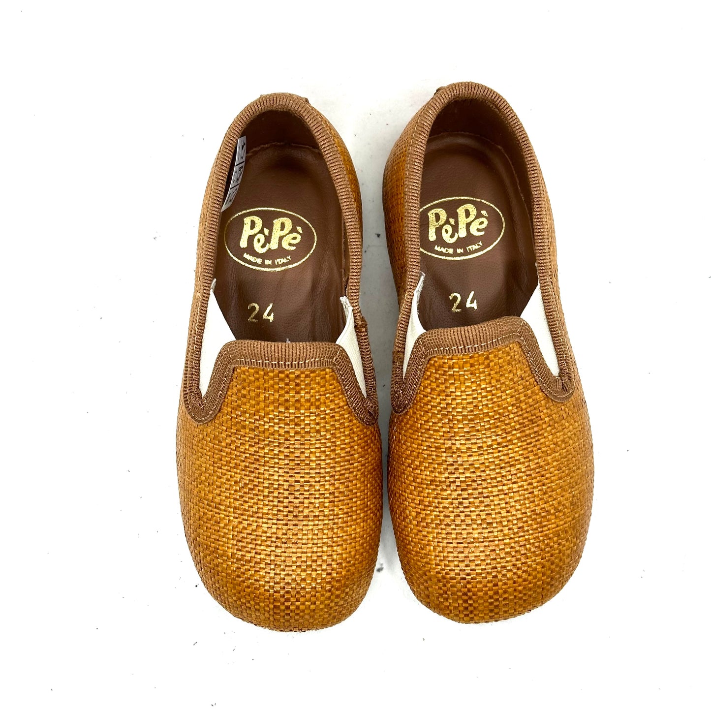 Pepe Rafia Luggage Brown Slip-On Loafer