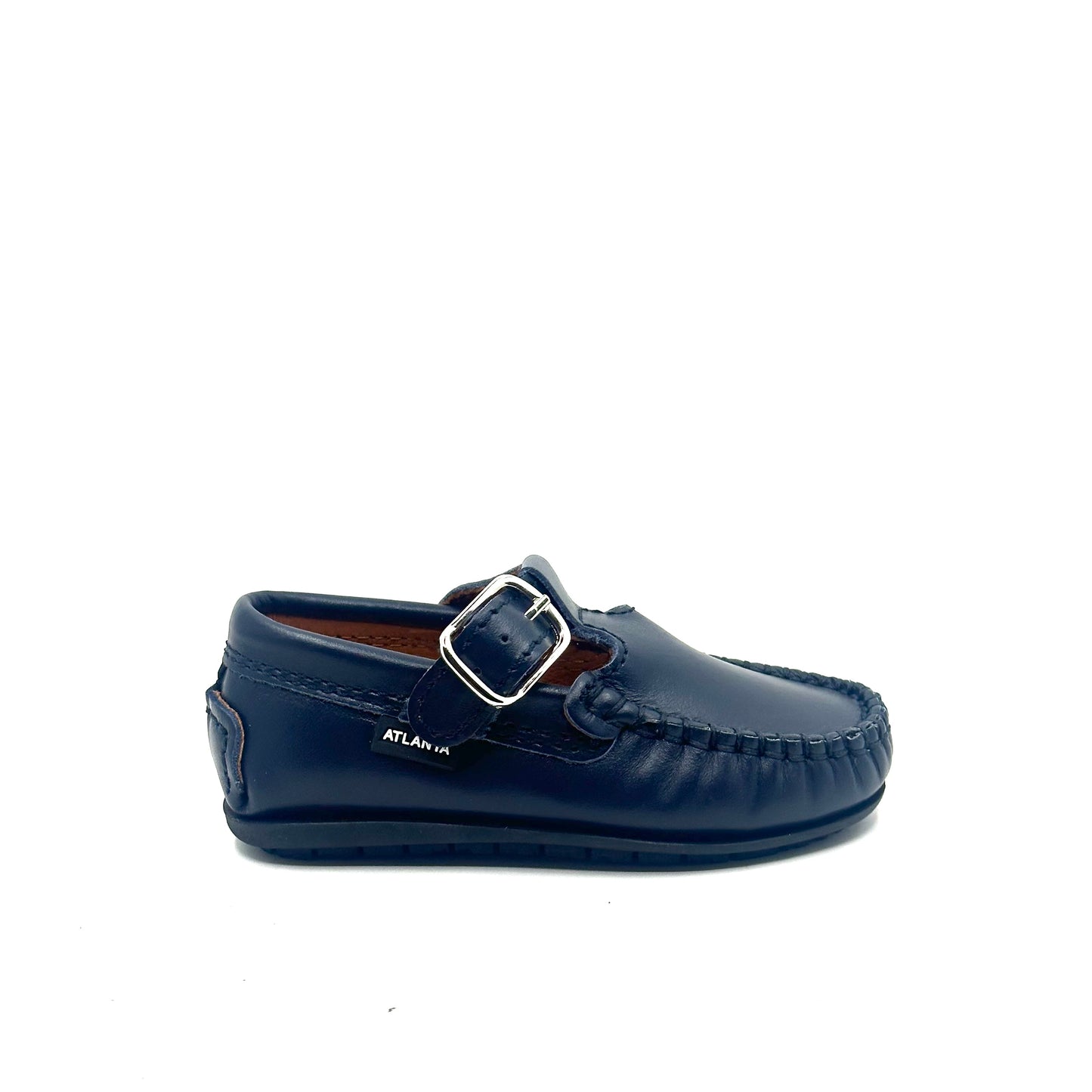 Atlanta Mocassin Navy Smooth T-Walker
