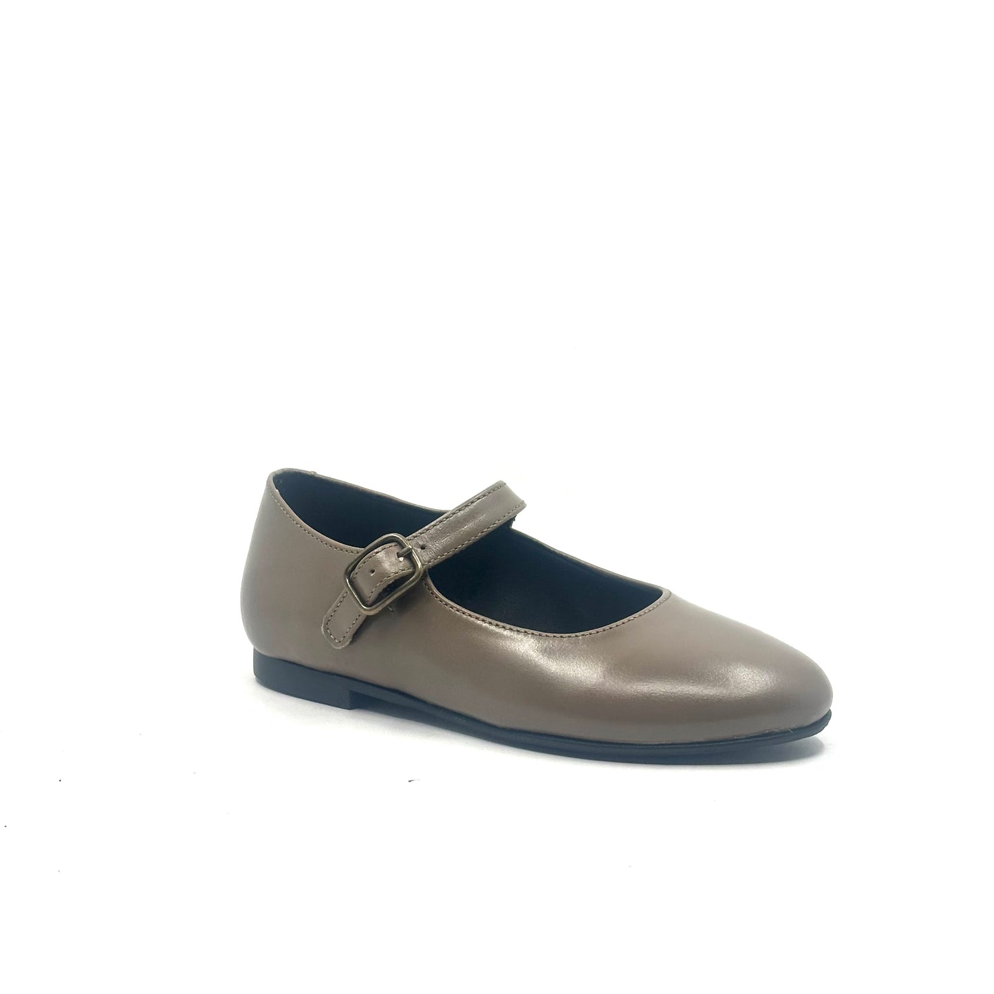 Blublonc Dusty Taupe Leather Mary Jane