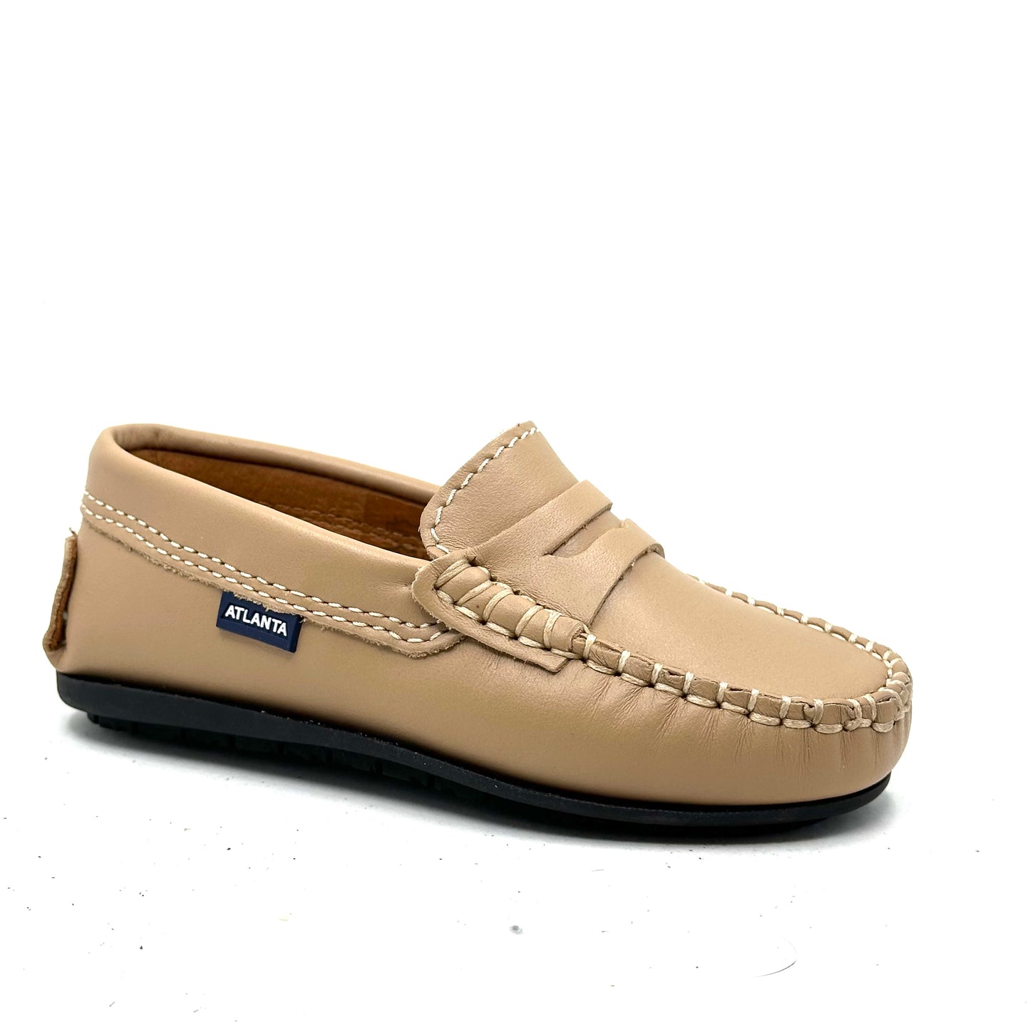 Atlanta Mocassin Beige Smooth Loafer