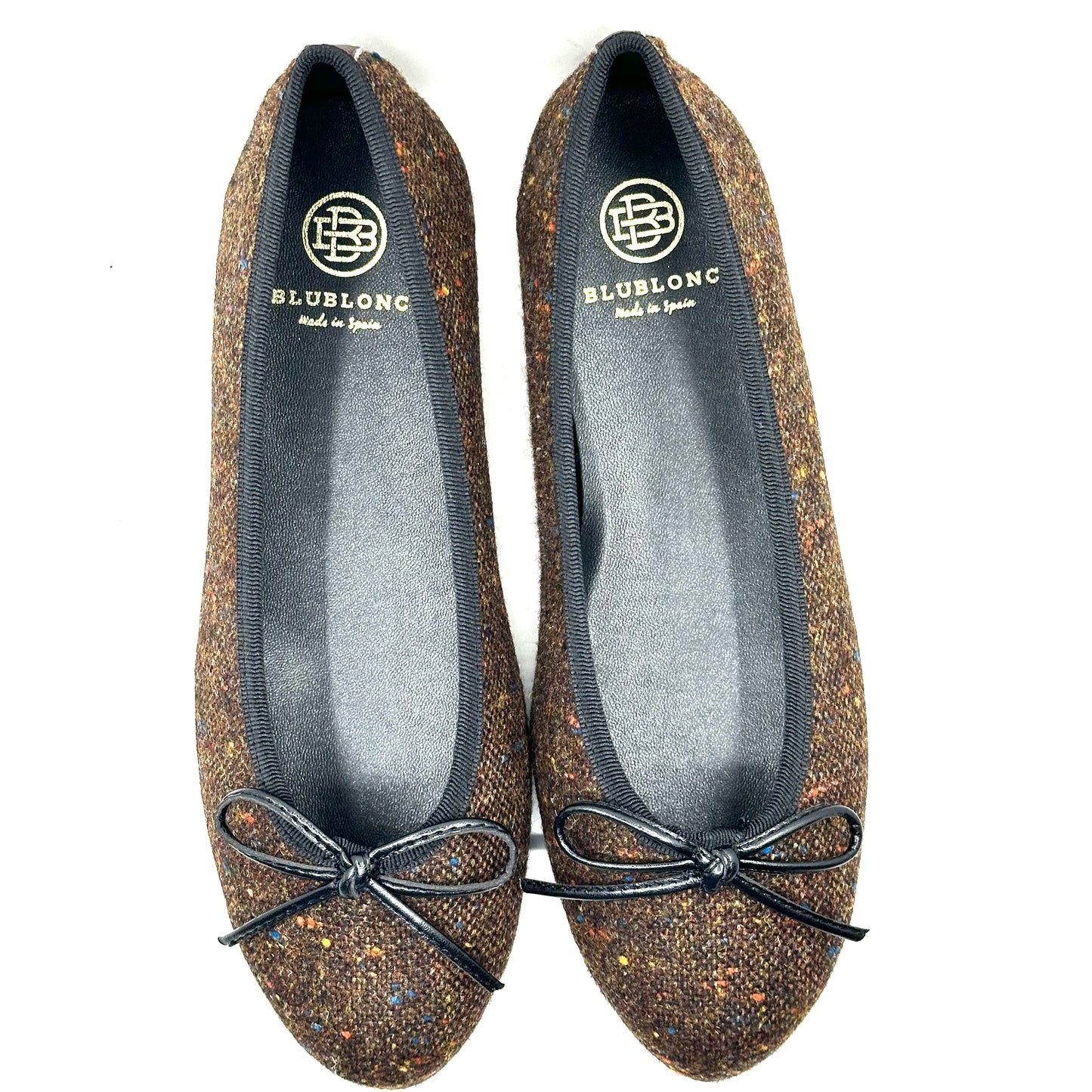 Blublonc Speckled Wool Ballerina Flat